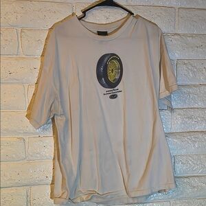 Men's White HUF Goodyear Tire Graphic T-Shirt